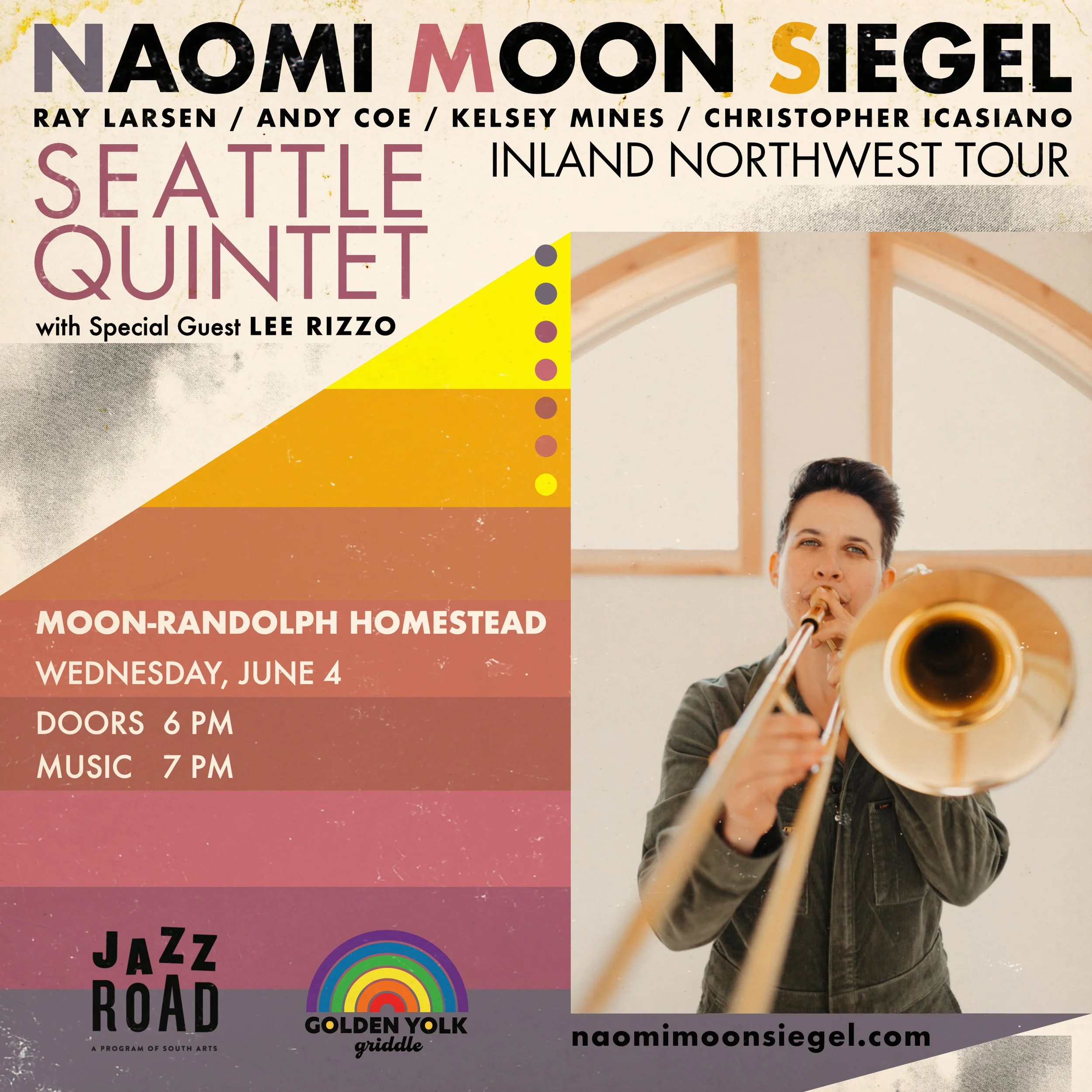 June Concert: Naomi Moon Siegel Seattle Quintet with Special Guest Lee Rizzo