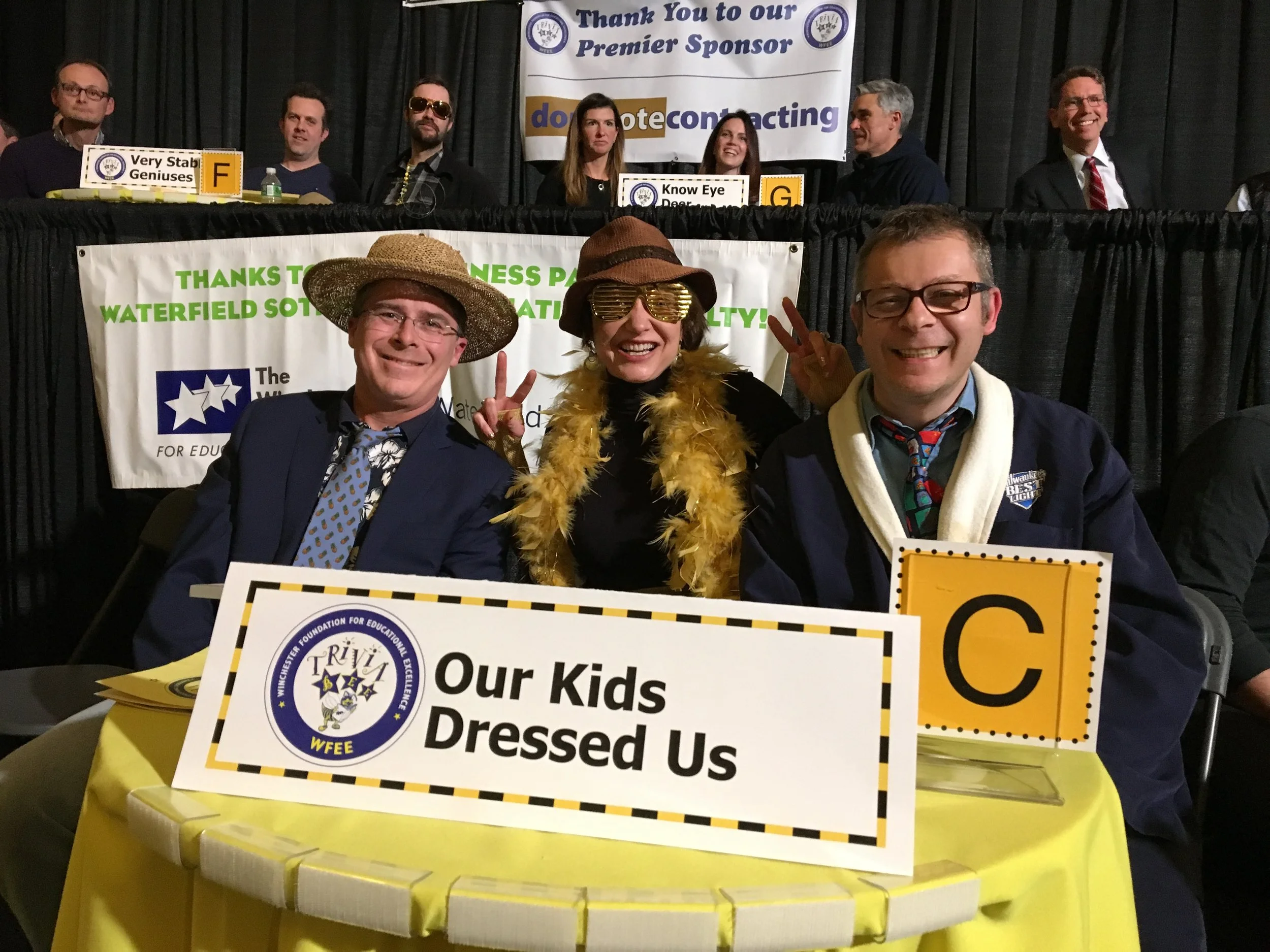 Parents participating in WFEE Trivia Bee