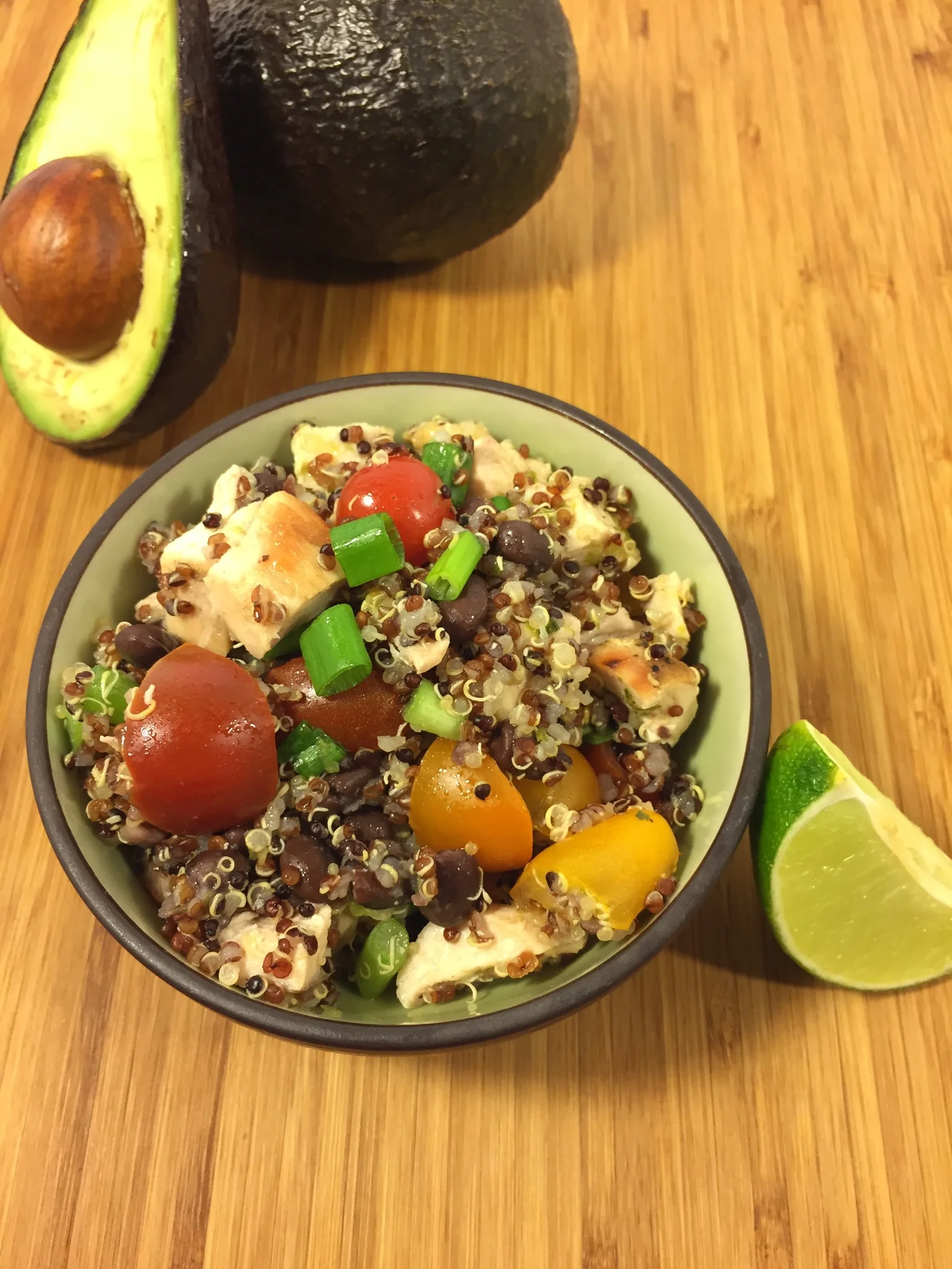 Chia Leah's Black Bean Lime Tomato Quinoa Bowl