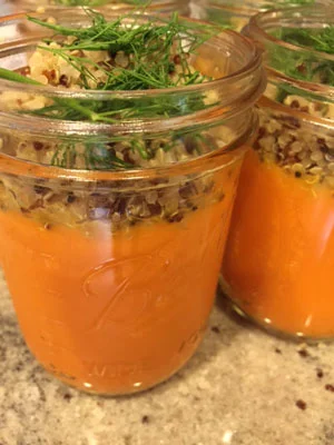 Carrot Ginger Quinoa Soup