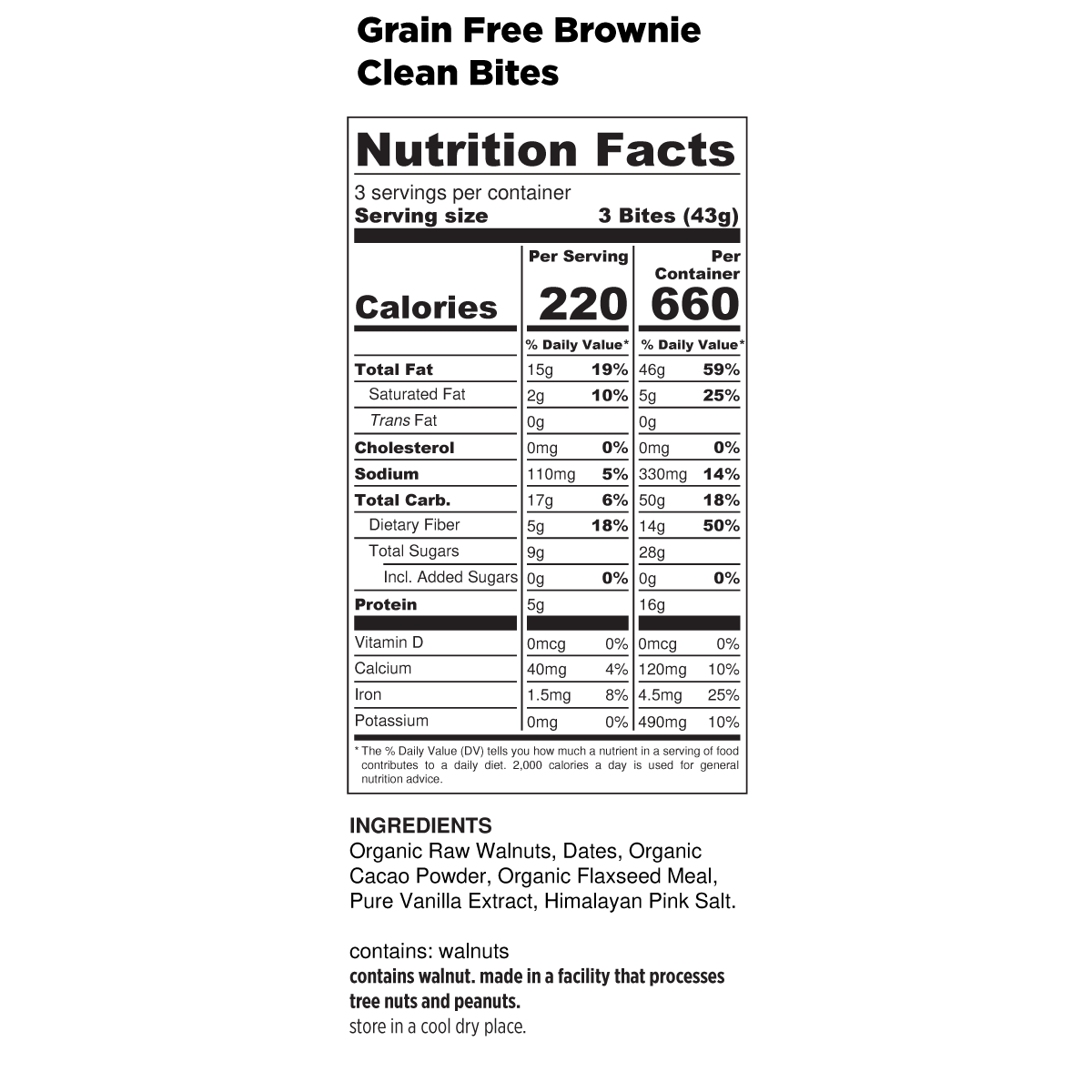 Grain Free Brownie Bites — Chia Leah