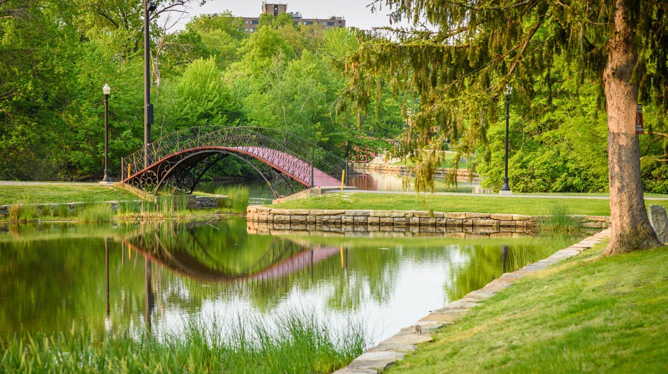 Elm Park in Worcester, Massachusetts where metrowest limousine can take you