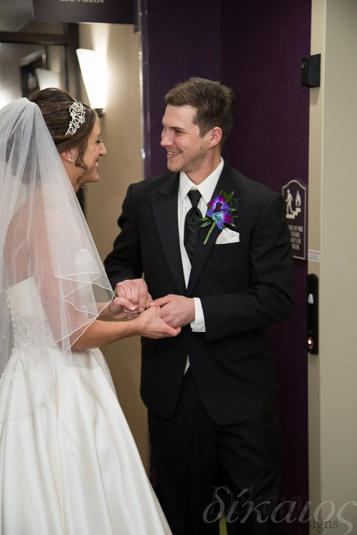 The First Look.After their initial hug and kiss. Just the joy of being together.