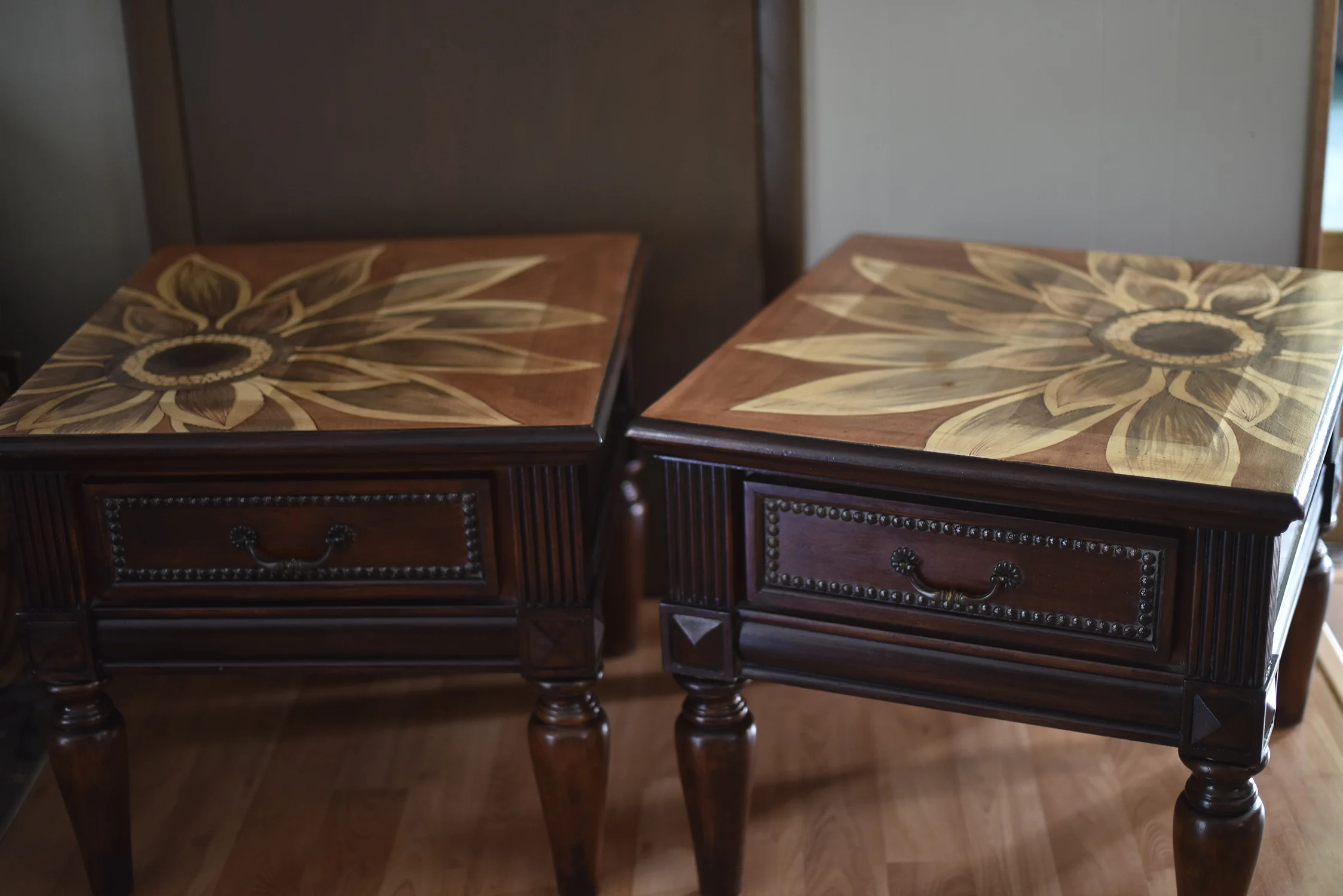 stain painted tables.