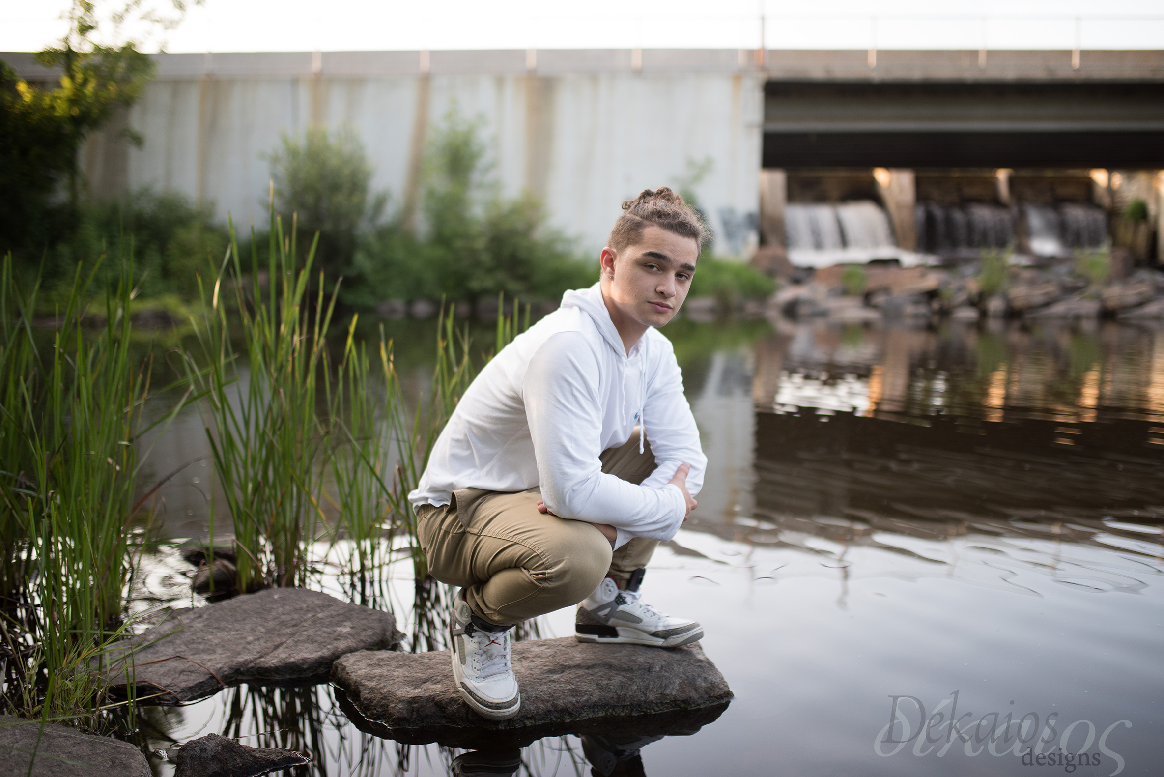 The waters were calm, it was a beautiful day, and the dam was open.