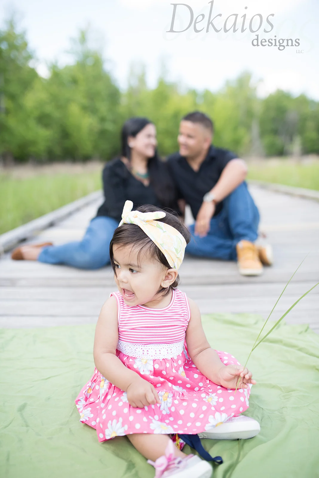 One more family pose and of course the main focus was the birthday girl!