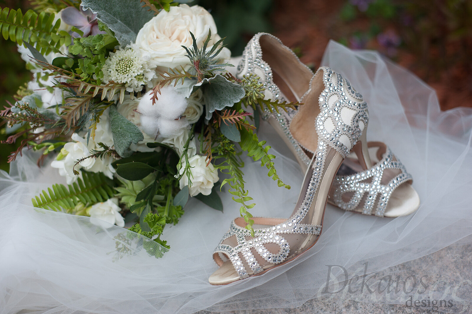 There was cotton in her flowers! Jen did a great job with the details.