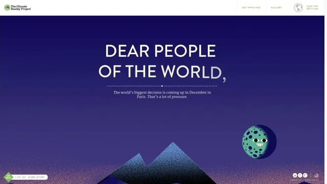 Climate Reality Project - Paris Summit Site