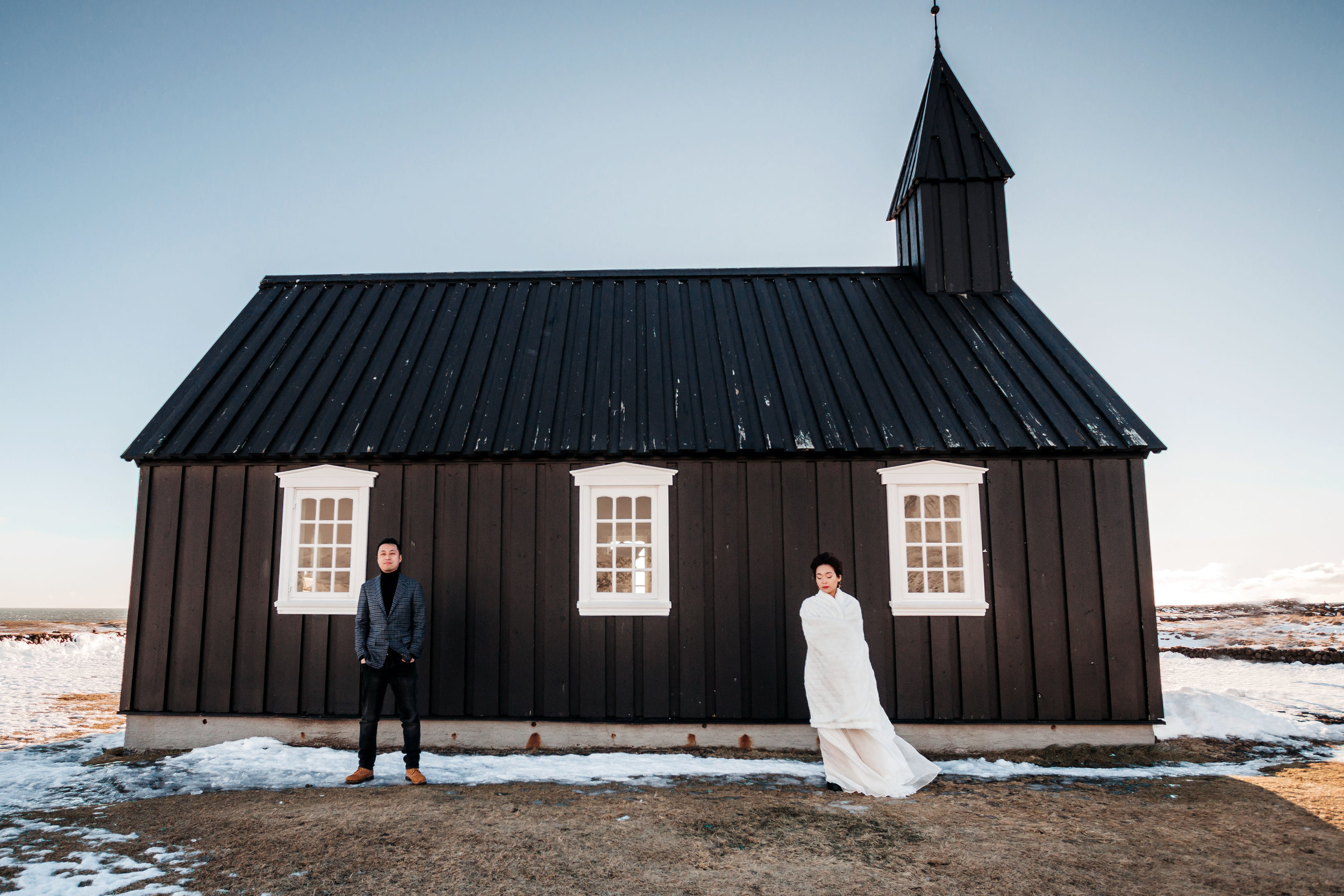 Iceland Elopement Photographer Búðir Black Church