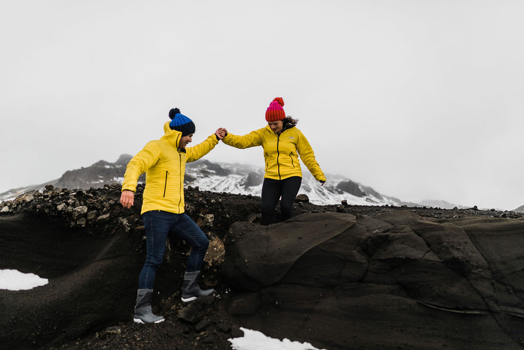 Iceland adventure photoshoot, eloping to Iceland, reykjavik couple photographer