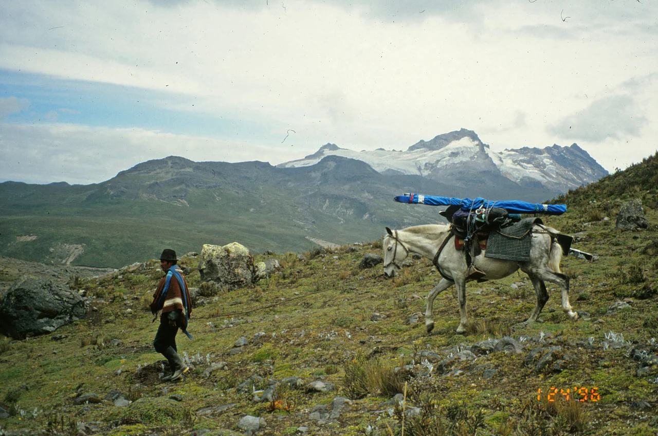  On a walk-about exploring the Ecuador Mountains for ski potential near Chimborazo.      Adventure →  