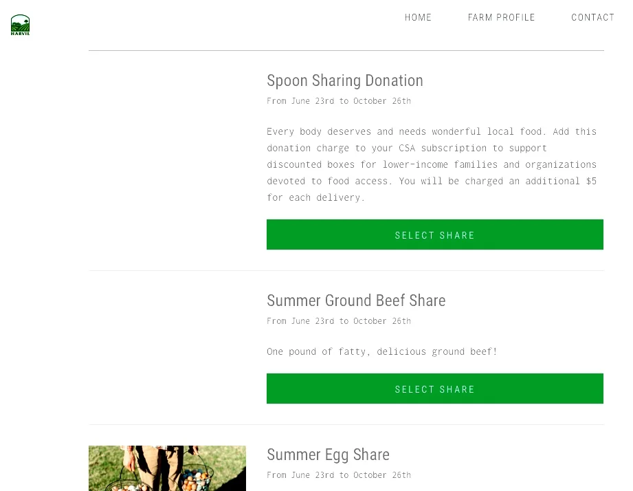 Add a “Spoon Sharing Donation” to your summer CSA order.