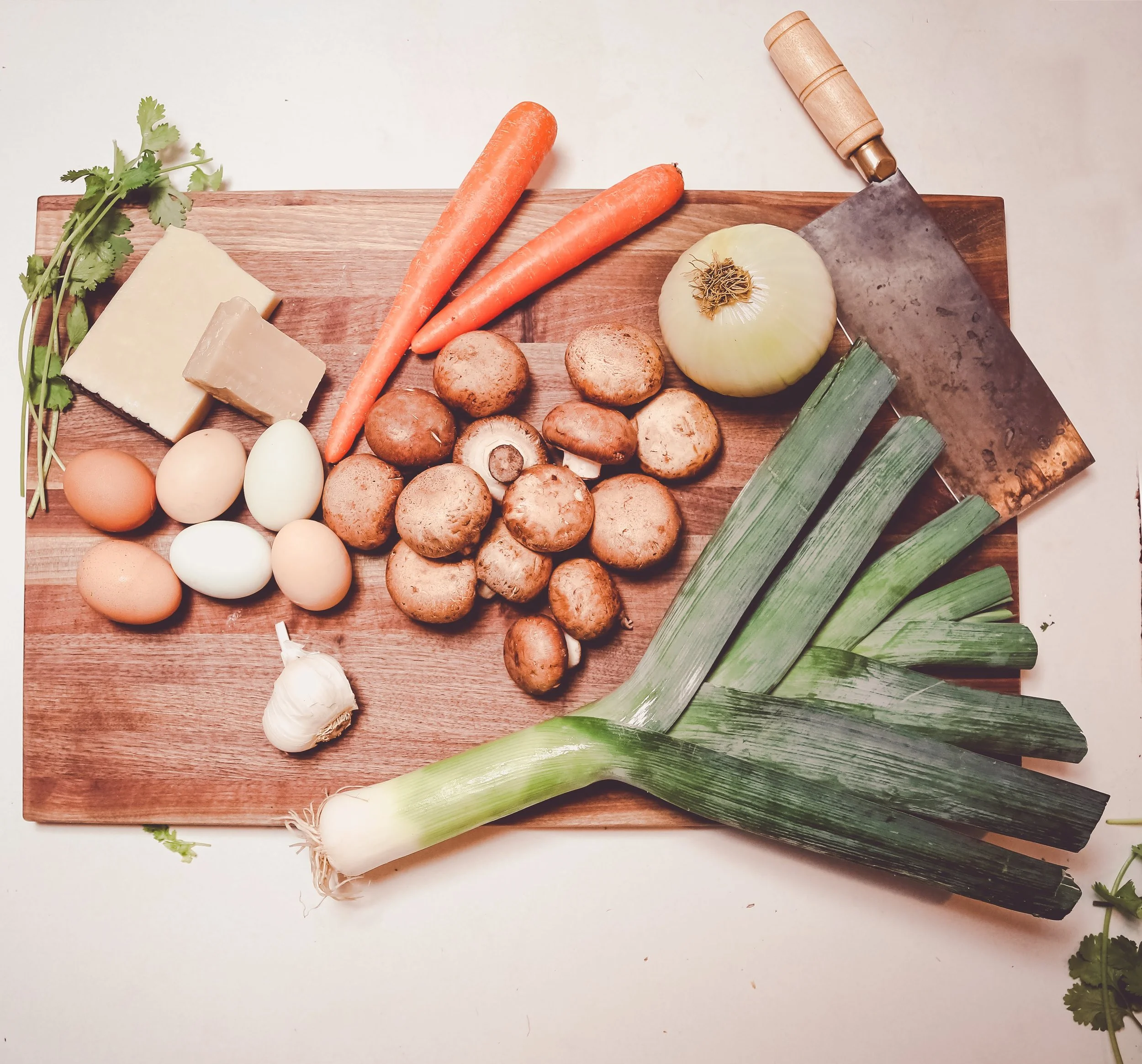 Some sample filling ingredients. Improvise with what’s at hand!