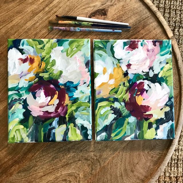 New Small Flower Paintings — Elle Byers Art