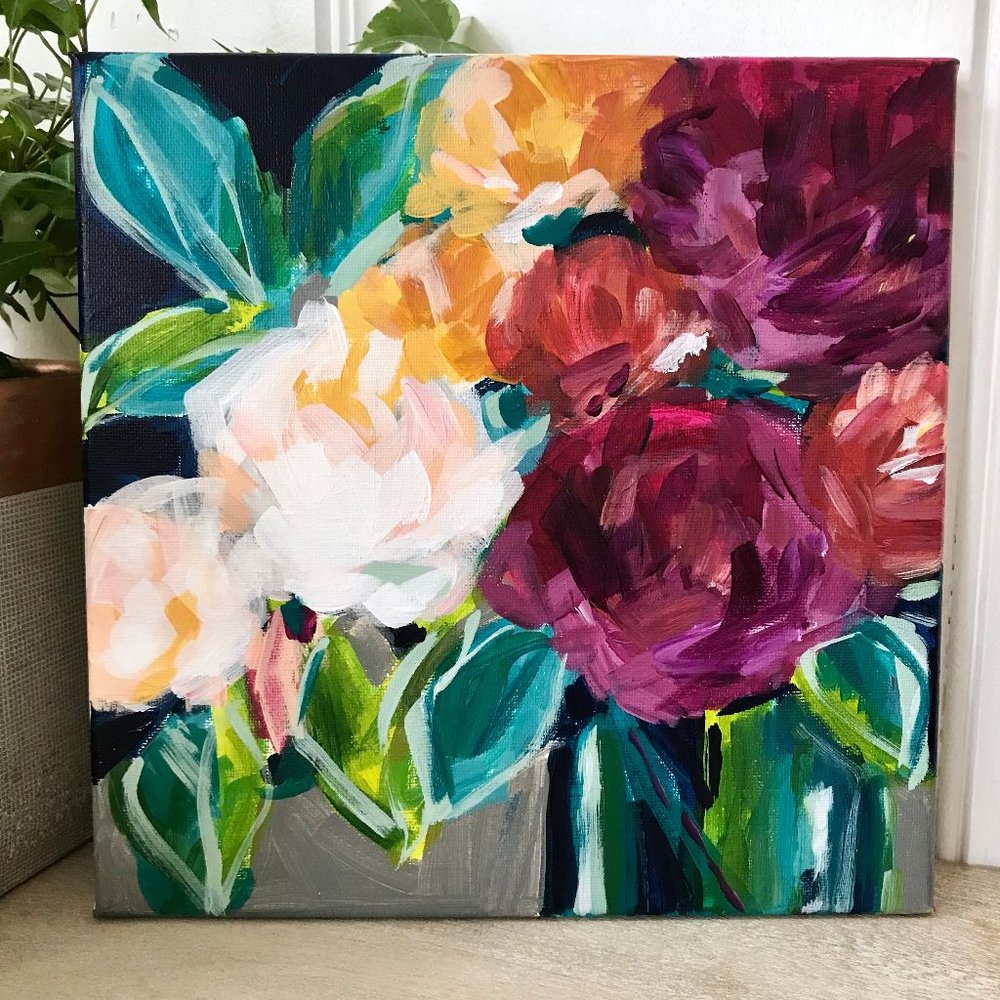 Easy Acrylic Flower Painting For Beginners | Best Flower Site