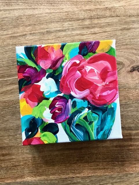 Acrylic Flower Painting For Beginners How To Paint Abstract Flowers With Acrylics Elle Byers Art - Acrylic Painting Beginners Flowers