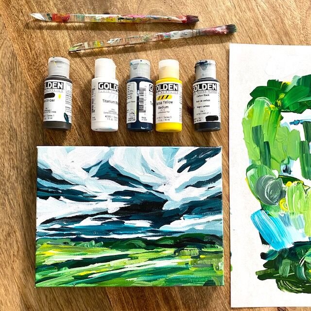 How to Paint a Landscape with Acrylic Paint Step by Step — Elle Byers Art