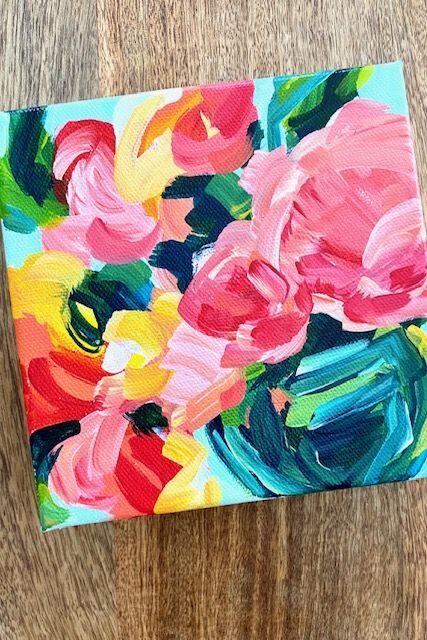 Easy Flower Painting Tutorials Learn How To Paint Flowers On Canvas With Acrylic Step By For Beginners Elle Byers Art - Easy Acrylic Painting Flowers Tutorial