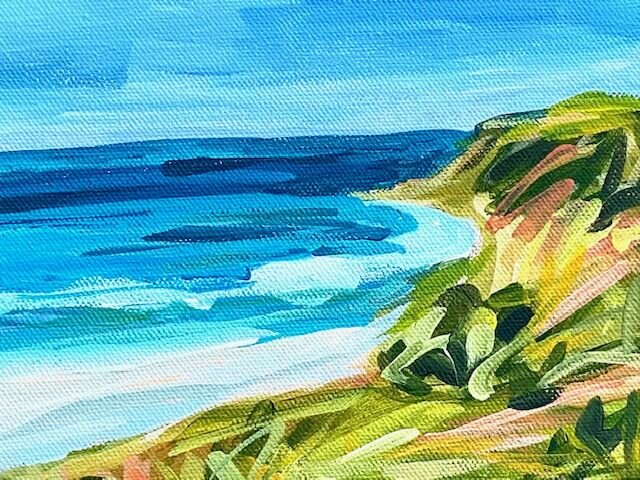 Easy Beach Painting with Acrylics for Beginners