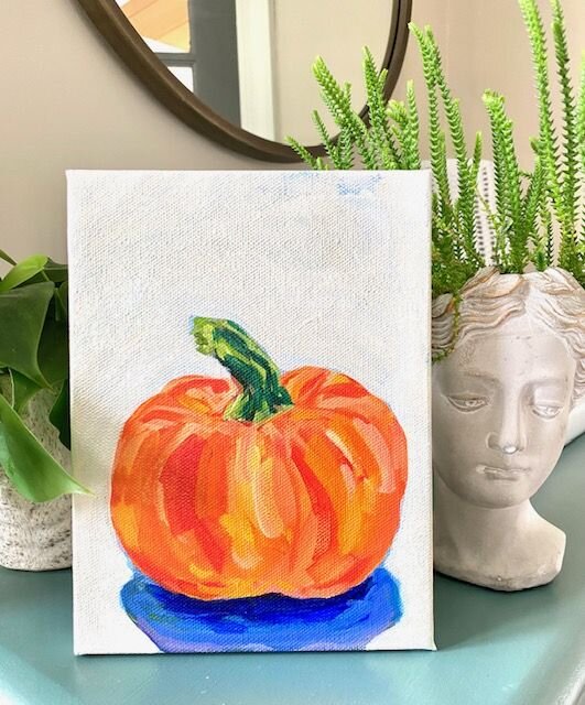 pumpkin art acrylic painting fall canvas artwork elle byers .jpg