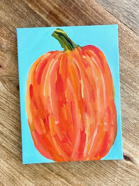 tall pumpkin painting acrylic canvas art.jpg