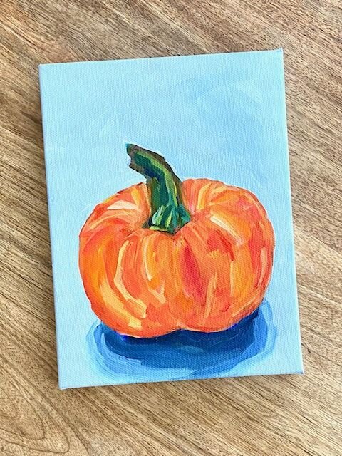 pumpkin art painting acrylic on canvas.jpg