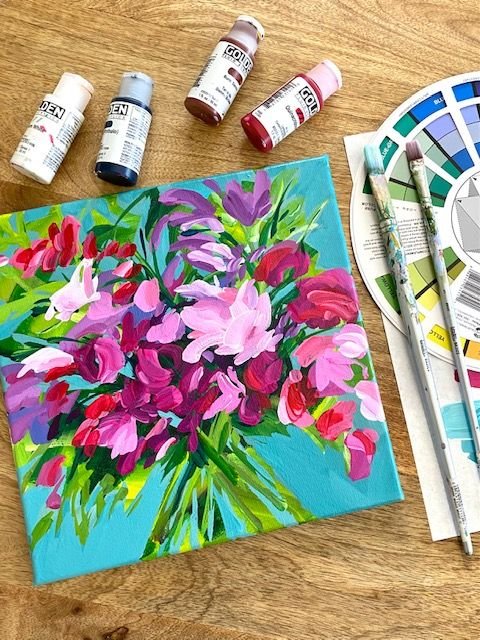 Learn How to Paint Loose Abstract Flowers with Acrylic Paint — Elle Byers  Art