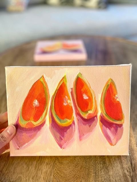 Acrylic Painting for Beginners  Painting a Still Life with Fruit Step by  Step — Elle Byers Art