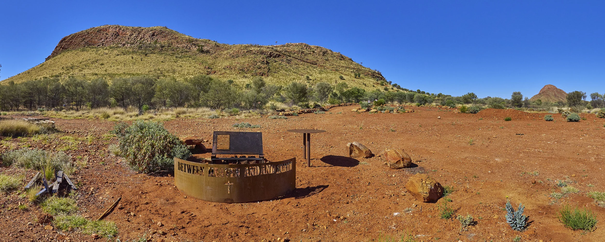 The cross site at Memory Mountain