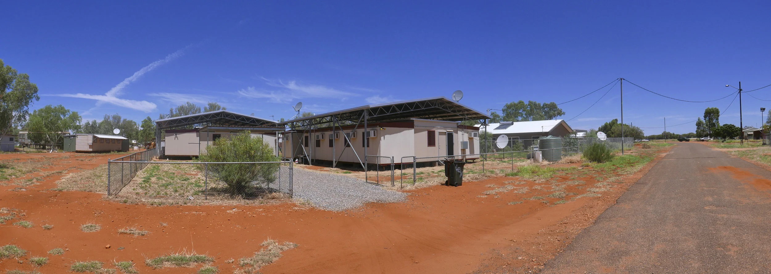 Our building is in the centre of the picture and has room for photo editing, education in digital media, design, photography training, sound recording and video editing. Thanks to a generous donor, HarbourSat we anticipate Sky Muster II broadband NBN connectivity once the lease is finalised.