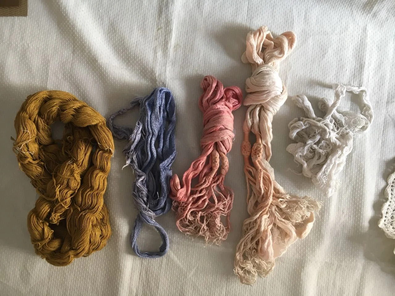 Hand-woven silk, carried from Multan to Delhi