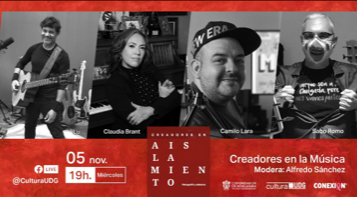 Claudia formó parte de la promoción del libro "Creadores en Aislamiento"