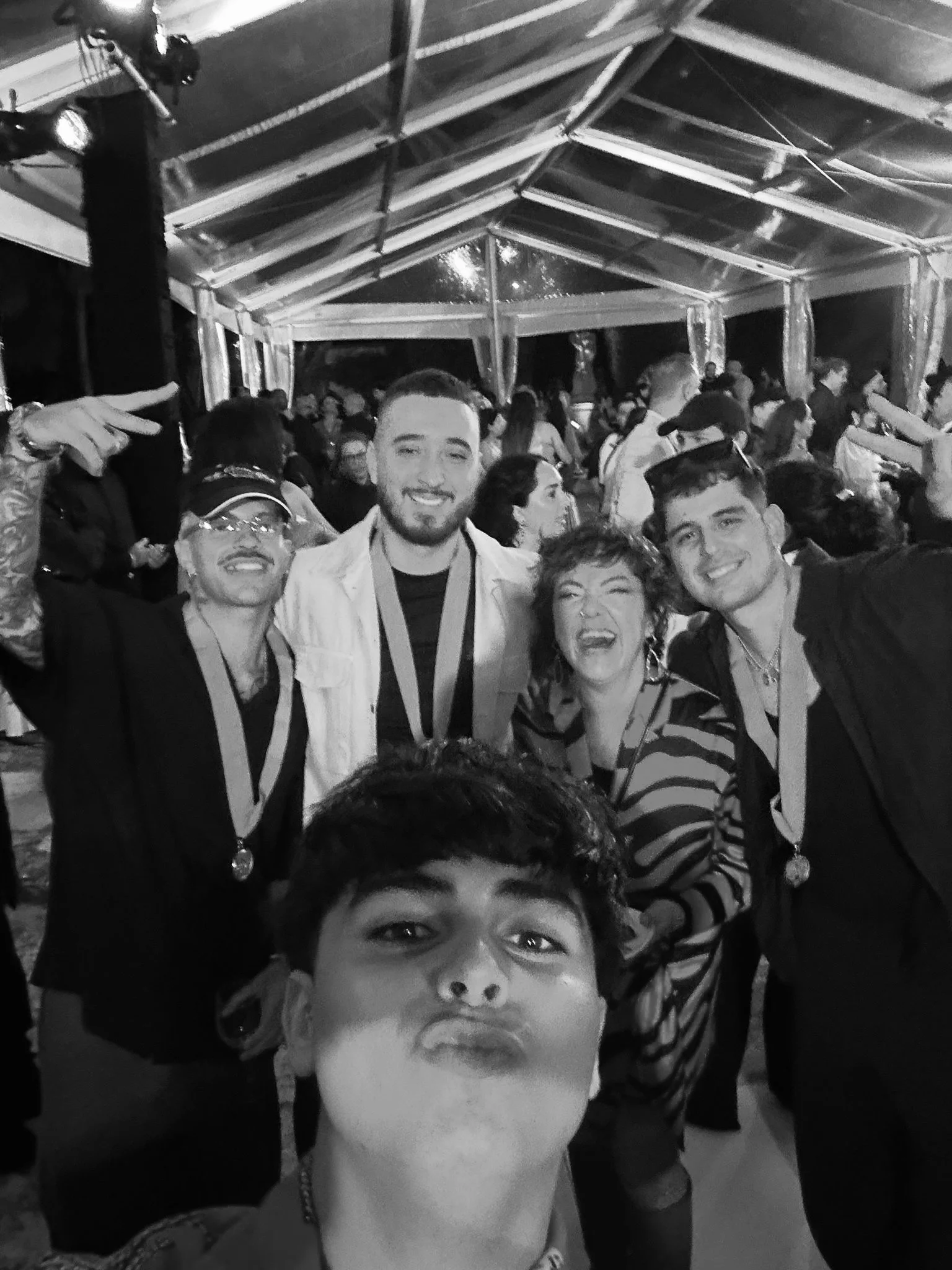 Claudia with Feid, Rolo, Jowan y Fran Chandia en los ASCAP Latin Awards, Miami