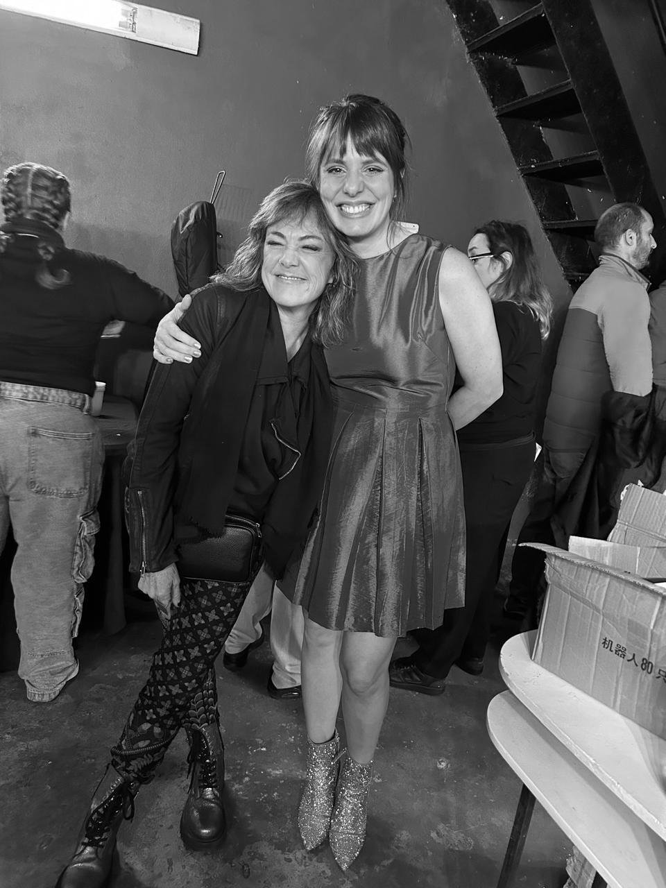 Claudia Brant with Ángela Leyva. Writing in Palermo. Buenos Aires, July 2026