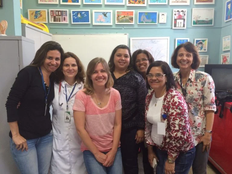 Kathryn with her tuberculosis team. 