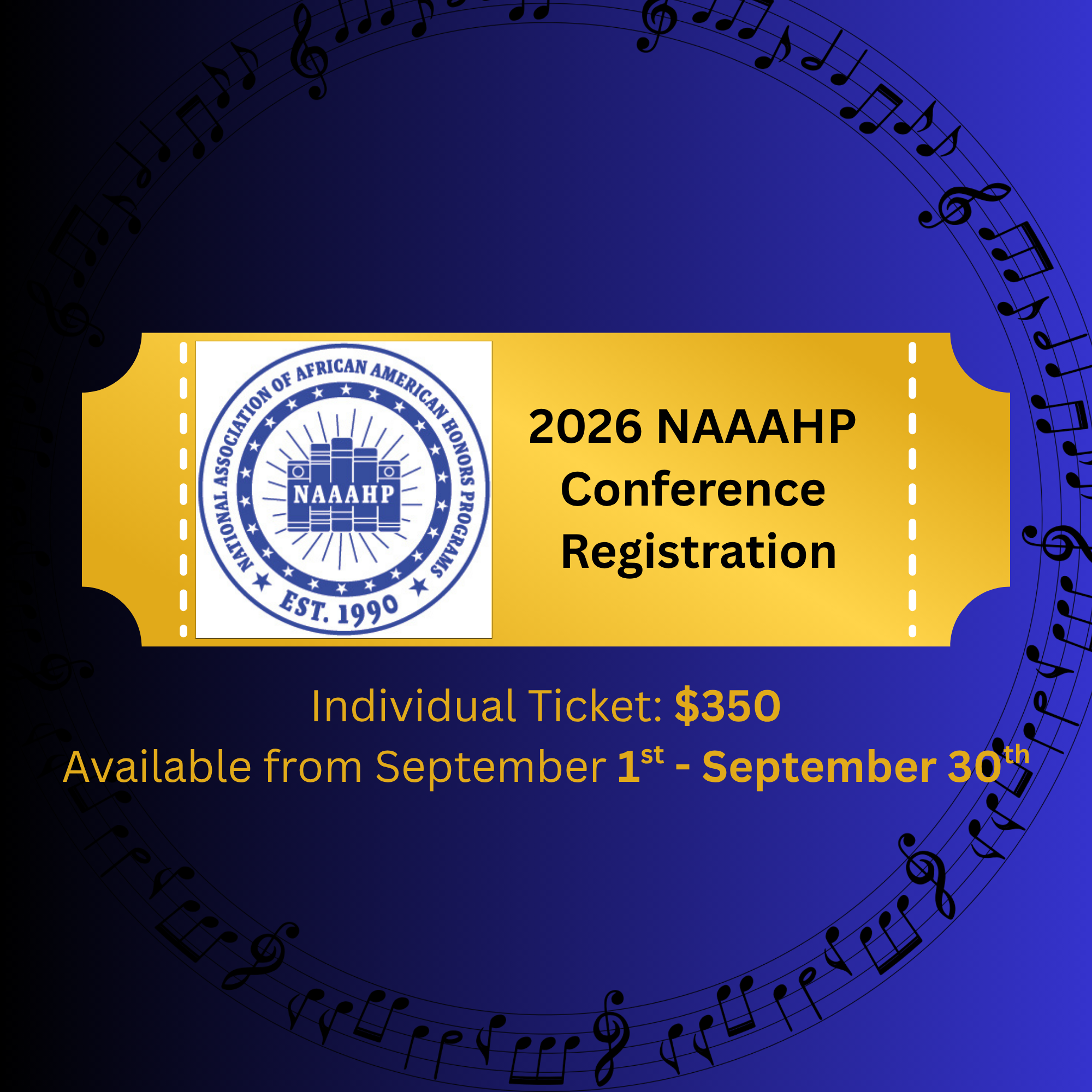 NAAAHP 2026 Conference Registration Individual Ticket - General ***Available from September 1st - September 30th
