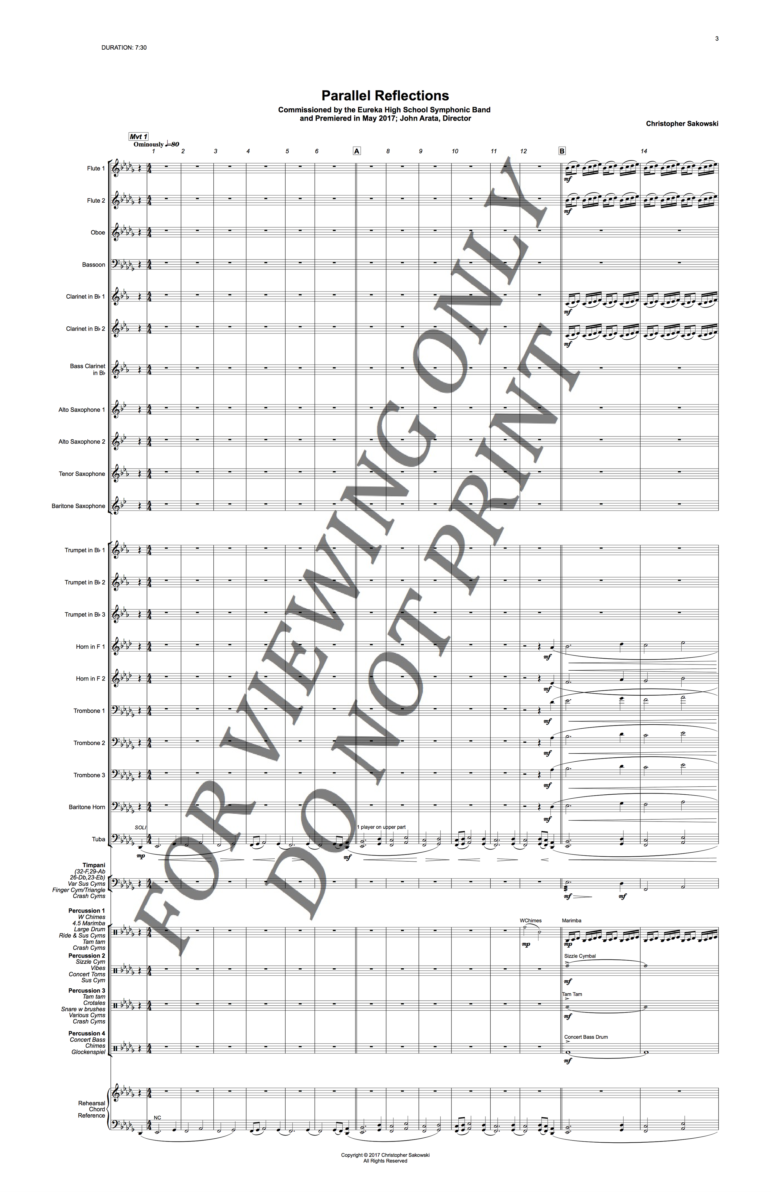 Christopher Sakowski Music Parallel Reflections 3