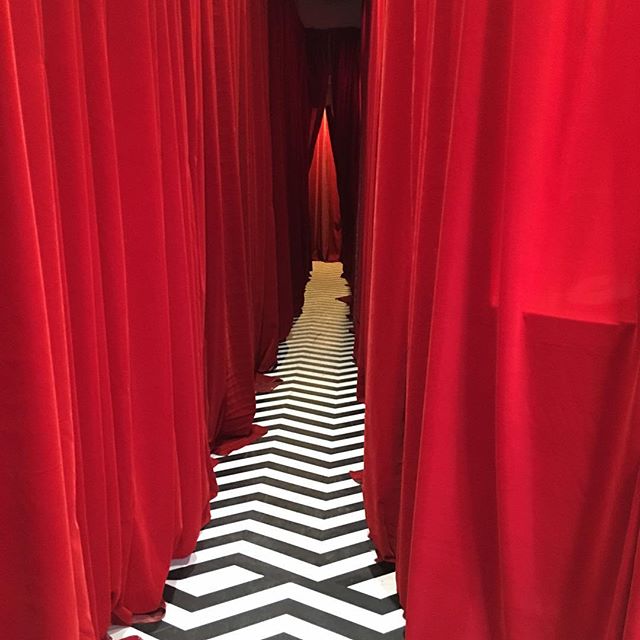 At the TwinPeaks Roadhouse pop up on Melrose. If I disappear do everything you can to find me.  I'm trying to kill two birds with one stone. #twinpeaks #roadhouse #davidlynch #gordoncole #thefireman #redroom #blacklodge #seeyouin25years