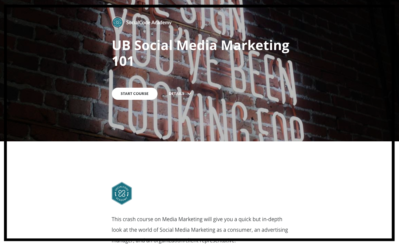 Social Media Marketing 101 (Module)