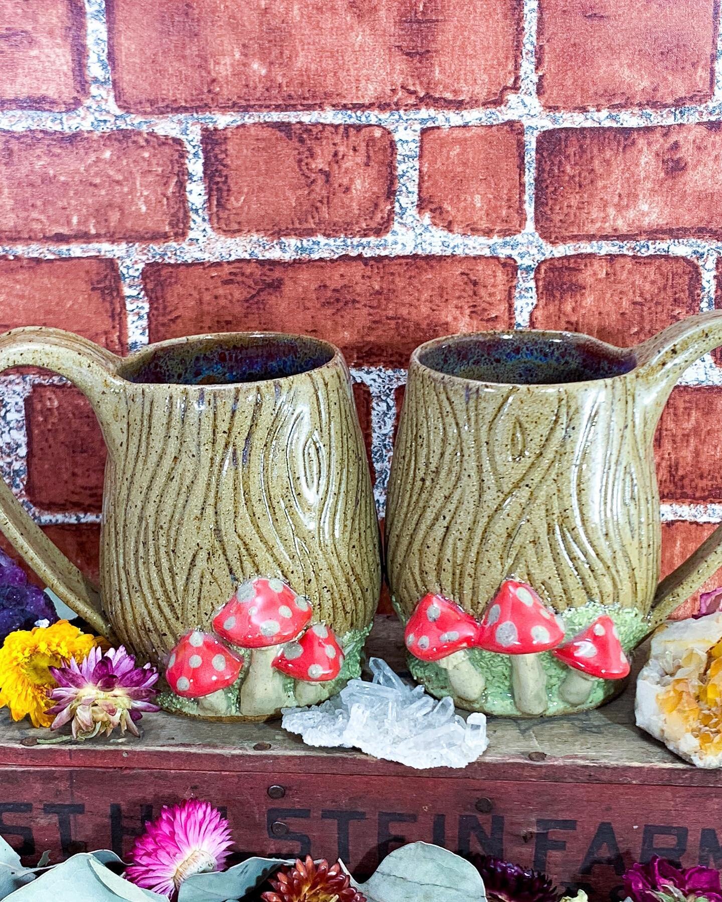 Mushroom mugs dropping tomorrow! 
The @notyourmamascraftmarket show was rained out again today, so to make it up to anyone who wanted to pick up one of these mugs or any other item on my website use promo code RAIN to get 20% off your order! 
Checkou