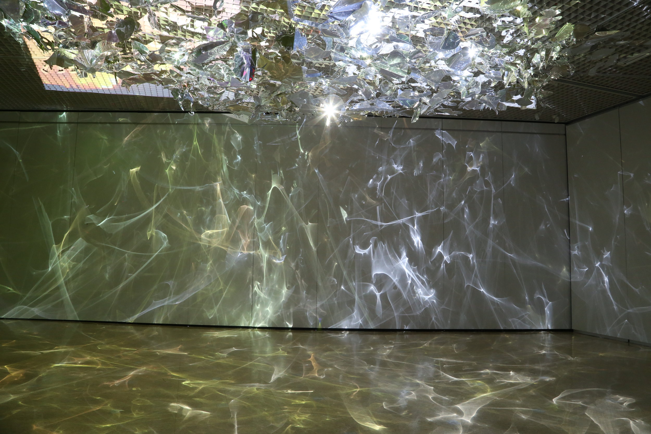 Eternal Light -Sad Dream  8Mx6M Aluminium mirror , Video 3 projection,Led ,2017.JPG