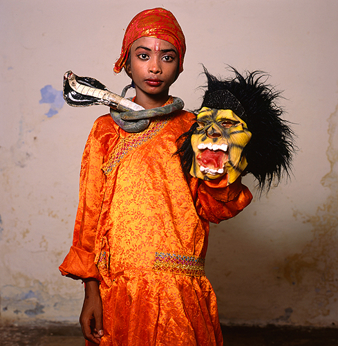  Phyllis Galembo,&nbsp; Child with Monster Mask, India , 2014 