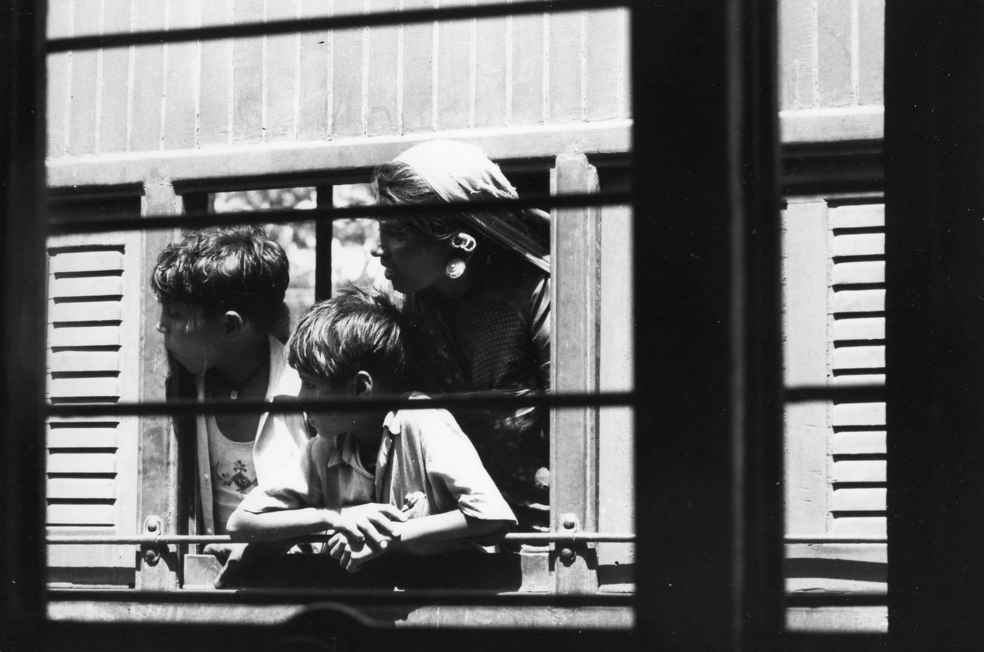   Family Looking out Train Window, Sikkim , 1959-1965 