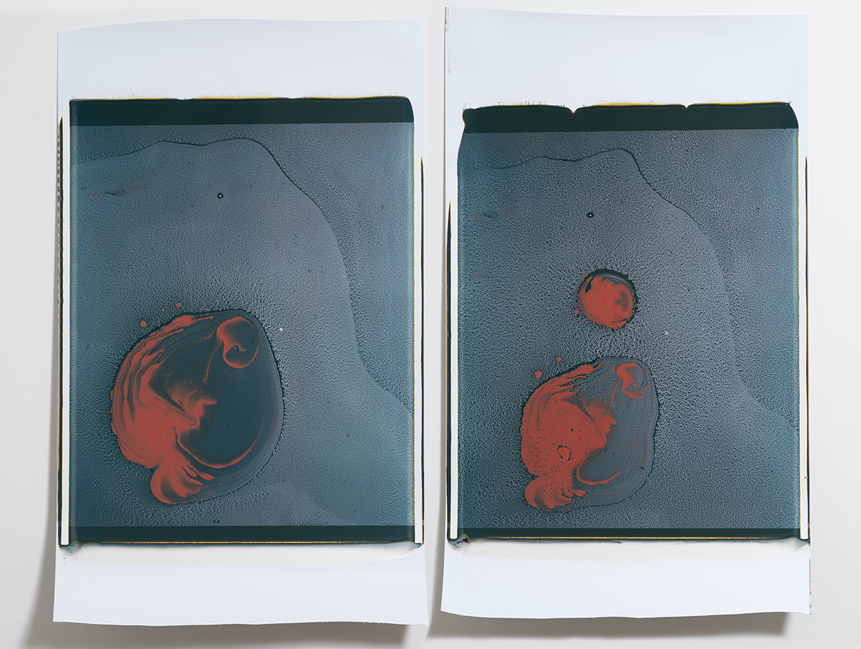  Beatrice Pediconi,  Diptych #2 , 2018. Polaroids, Unique, 20 x 24 in. each. 