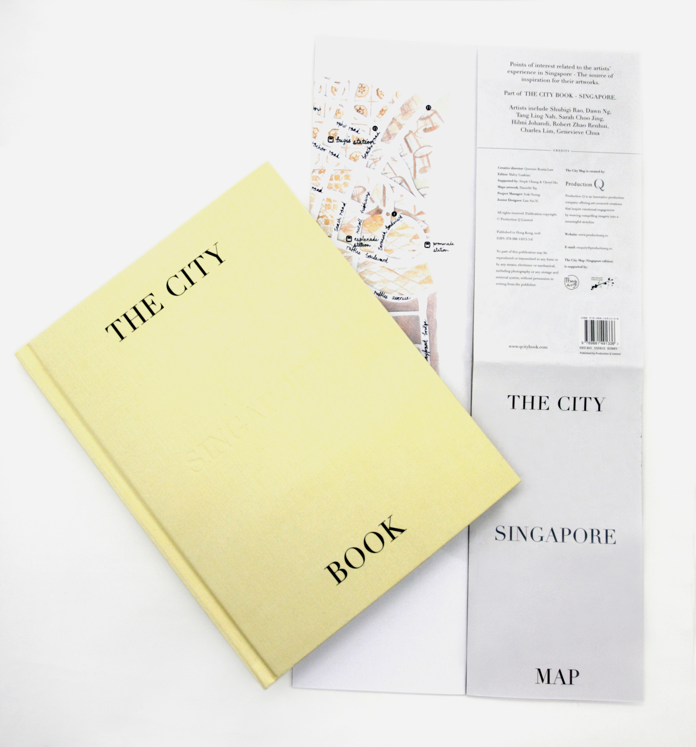 the city book and map - singapore