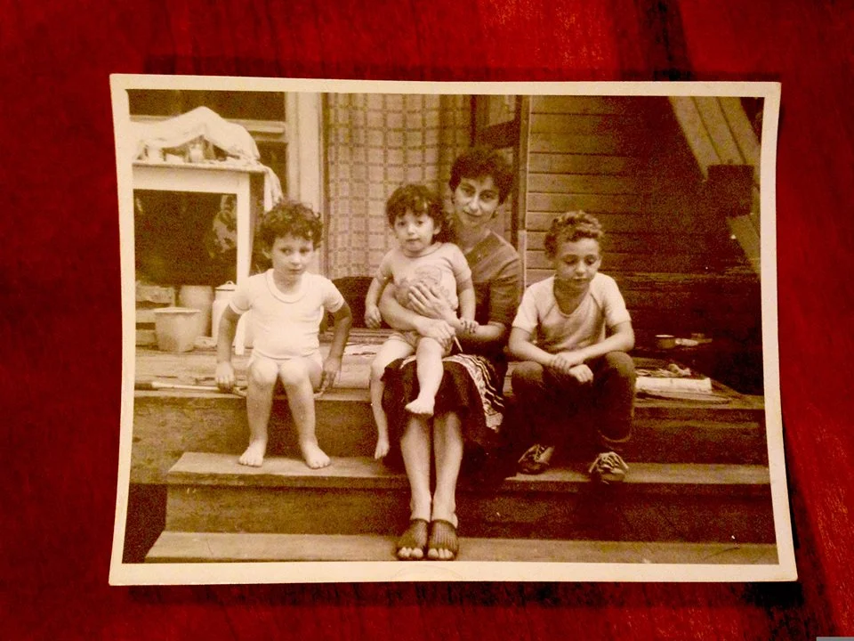 roma, mama, me & igor/ben, at the dacha 1986