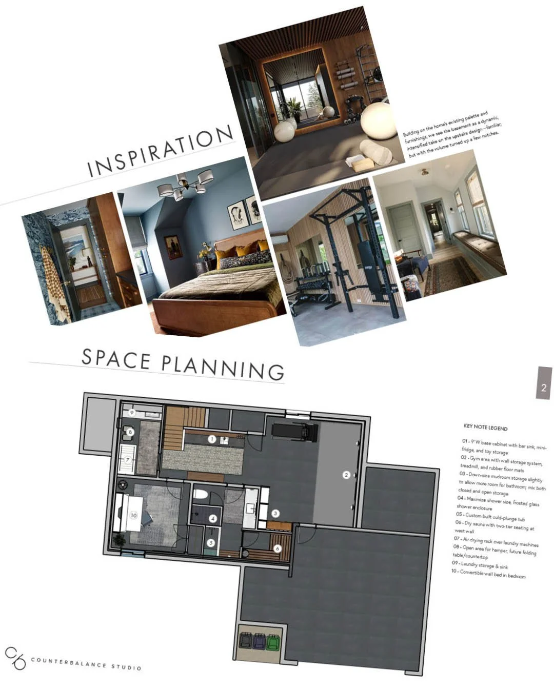 Trend alert! Wellness amenities are becoming increasingly common in residential design programs. For this North Capitol Hill home, the general contractor spent last summer excavating an additional three feet at the basement level to accommodate a hom