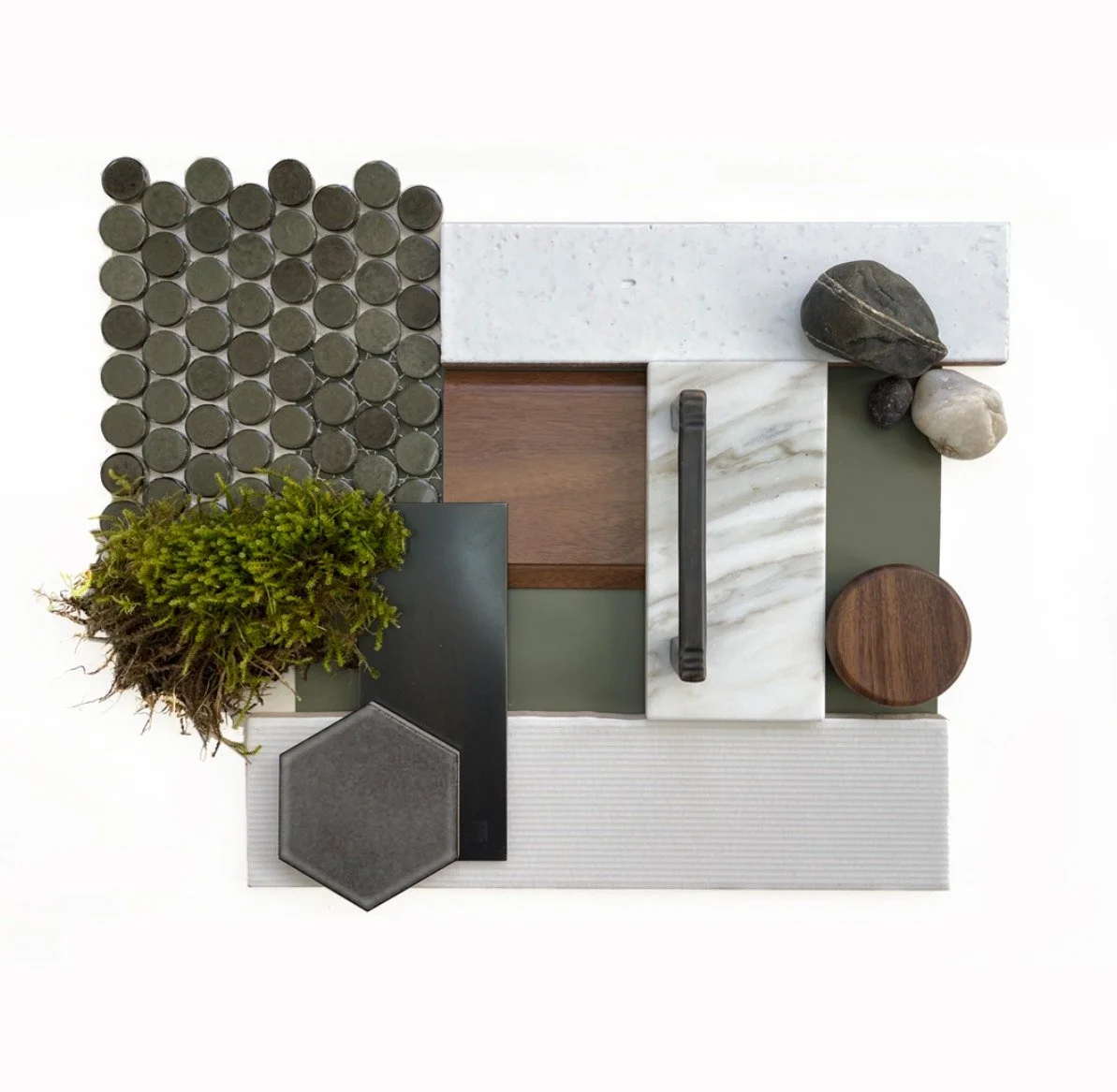 From material palette to final space&mdash;we still swoon over a beautiful transformation. ✨

This suite of finishes was curated for our Richmond Rambler renovation&mdash;a home nestled into the trees with Olympic Mountain views to the west. Drawing 