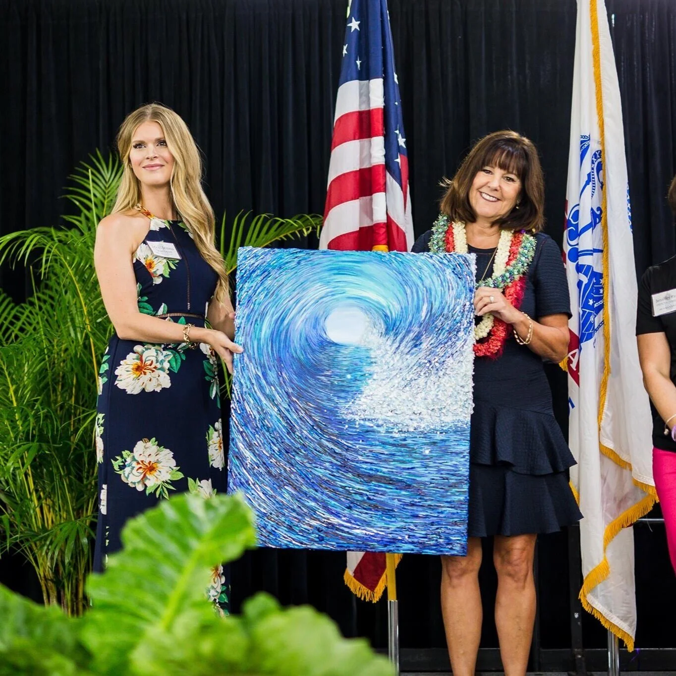 Presenting "Flourish" to the Second Lady at JSC September 2017