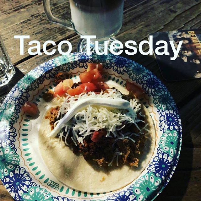 BRB! It's Taco Tuesday once again. Come in and get yourself some 🌮 🌮 when you order a $6 drink. #tacotuesday #meetmeatroute #sanmateo #theoneandonlyjeannette